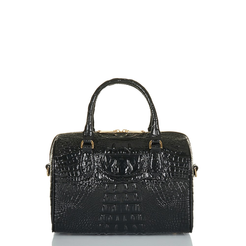 Black Brahmin Stacy Women's Satchel Bags | 7608935-IU