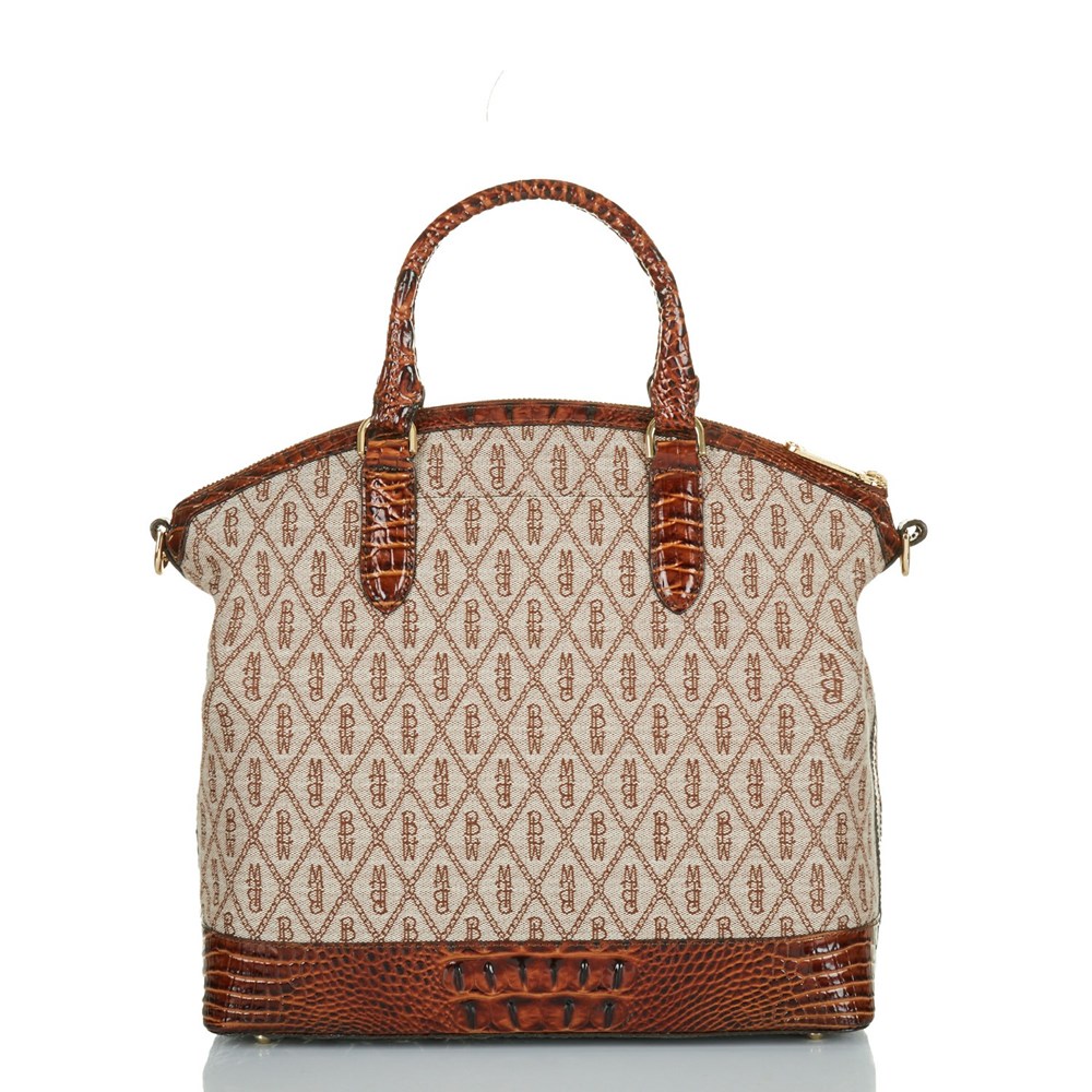 White Brahmin Large Duxbury Satchel Women's Satchel Bags | 8256130-NG